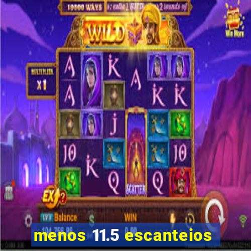 menos 11.5 escanteios